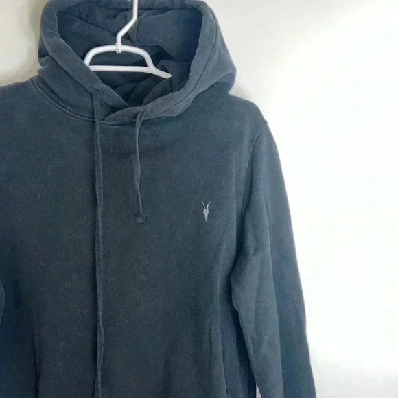 ALL SAINTS Raven Pullover Ramskull Hoodie SMALL - Picture 8 of 11